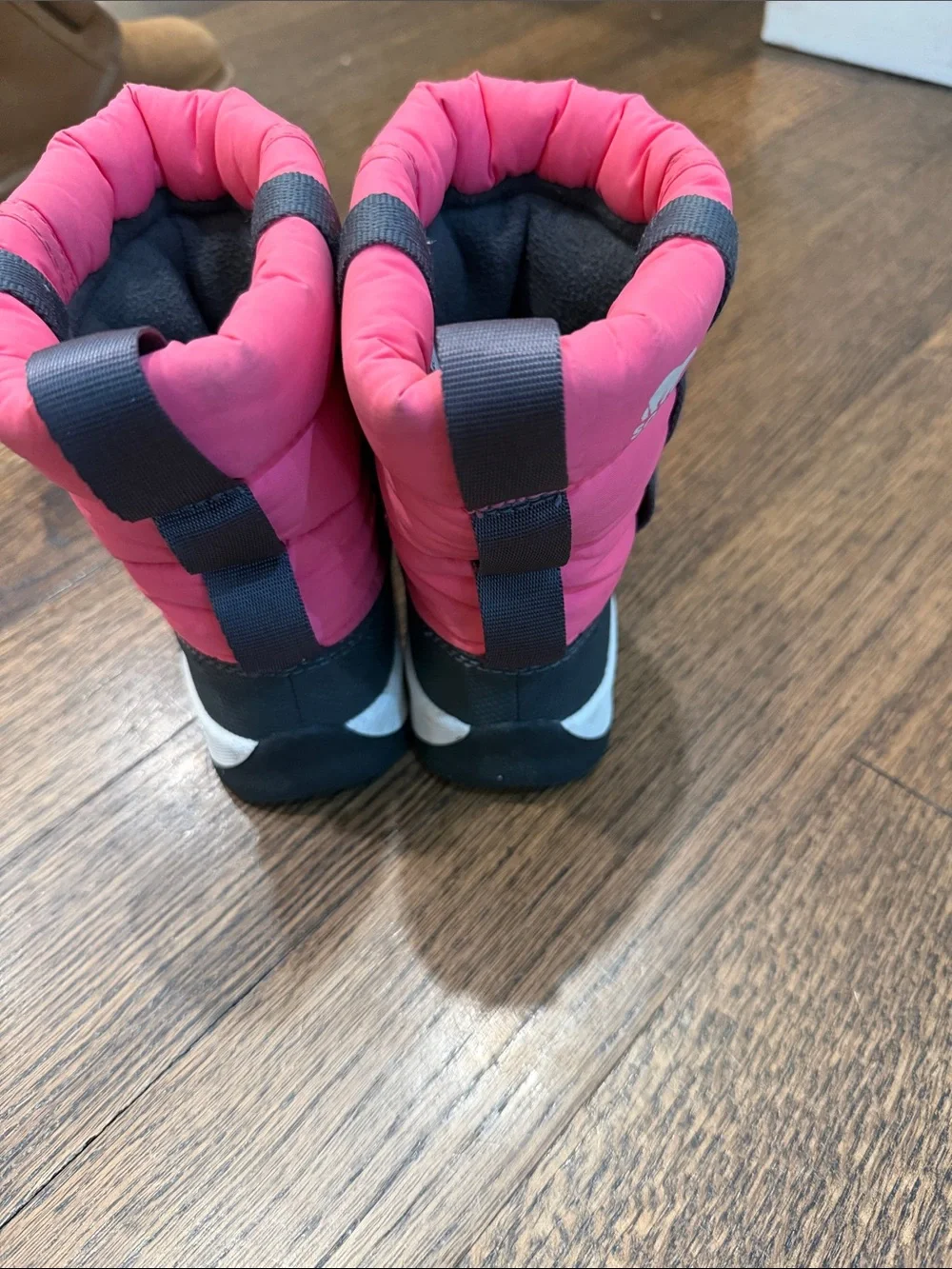 Sorel Kids Pink Winter Pull-On Boots with Black Trim
